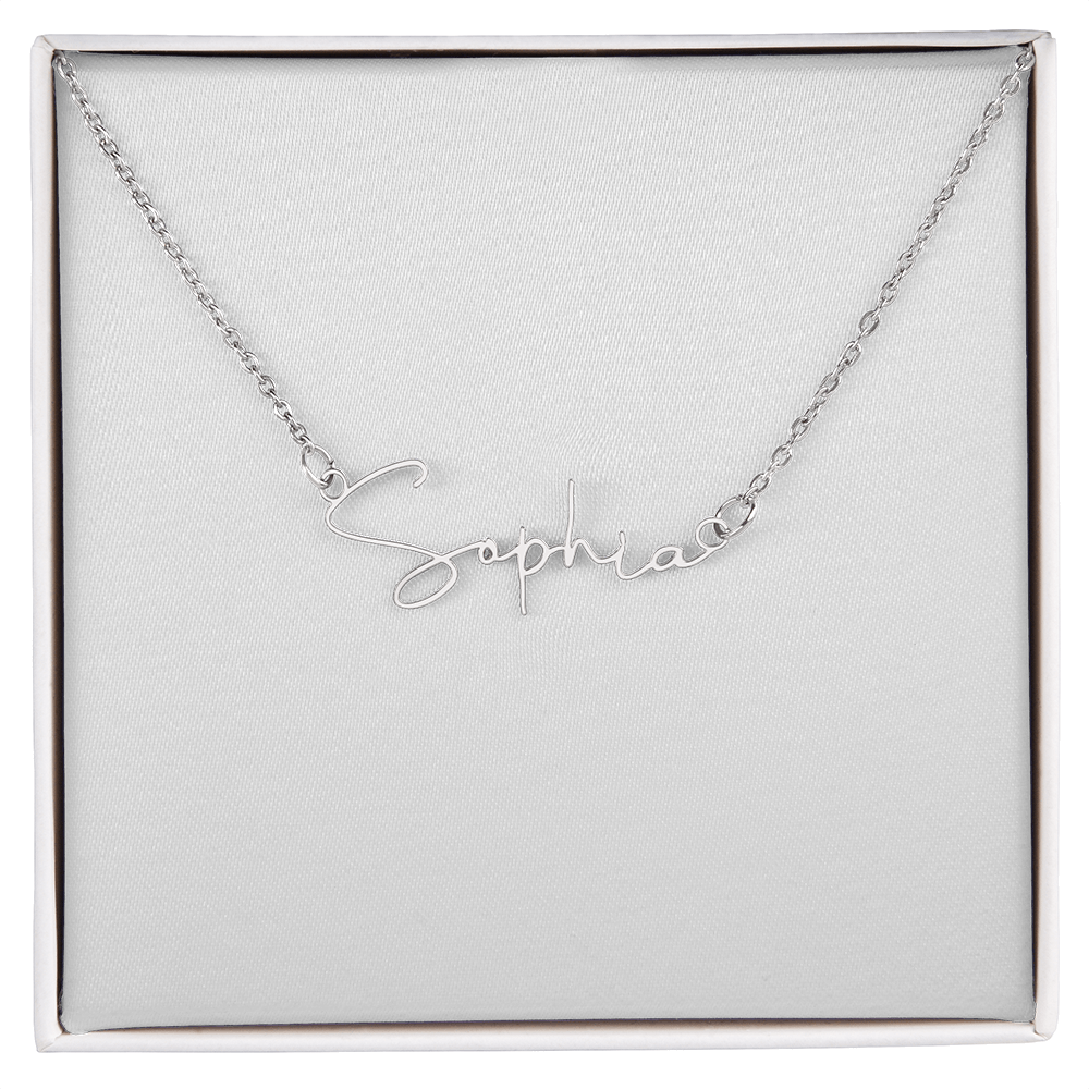 Signature style name necklace