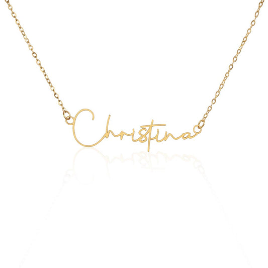 Signature style name necklace
