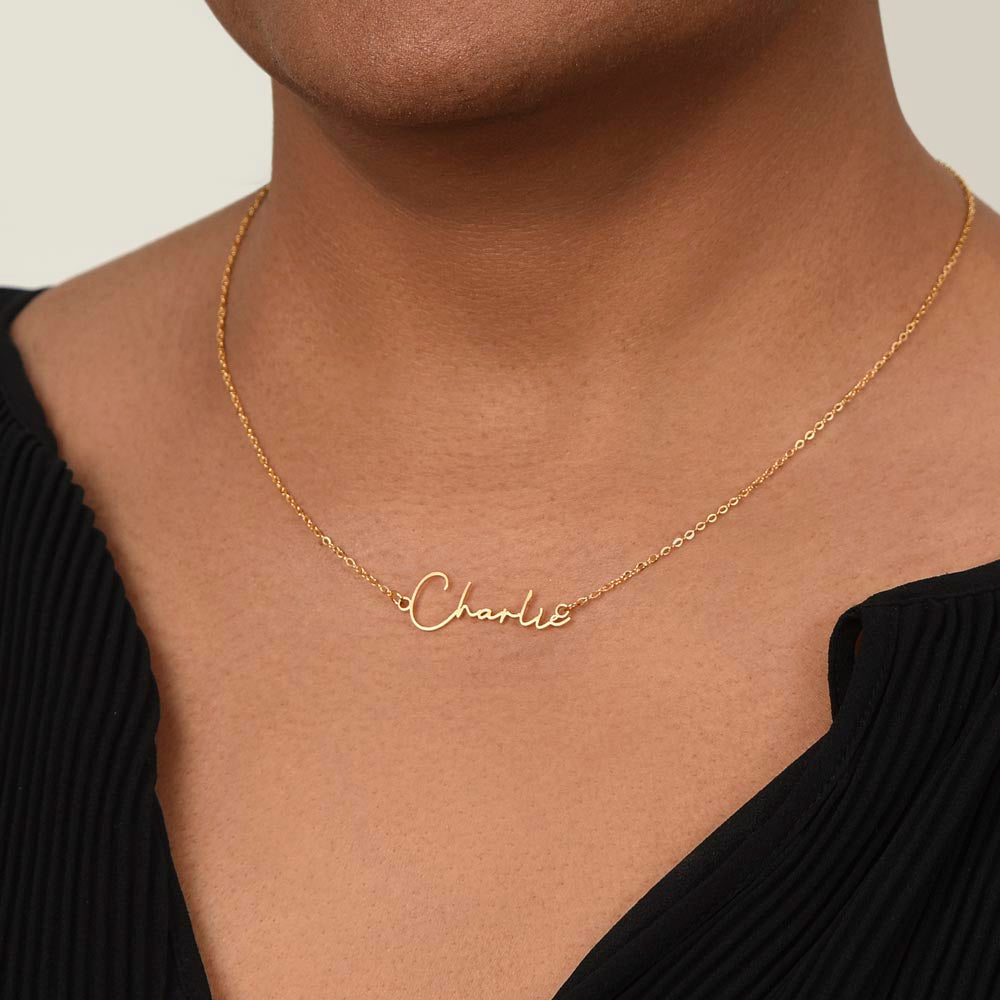 Signature style name necklace