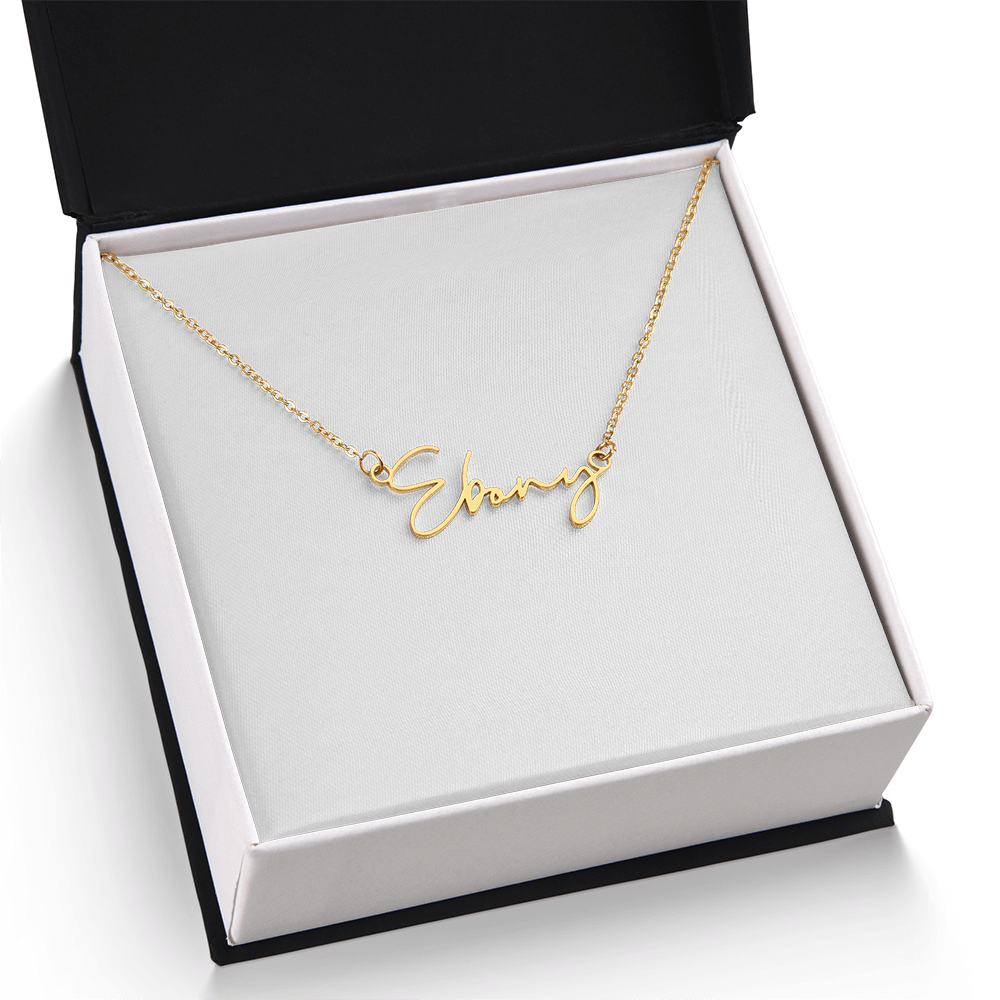 Signature style name necklace