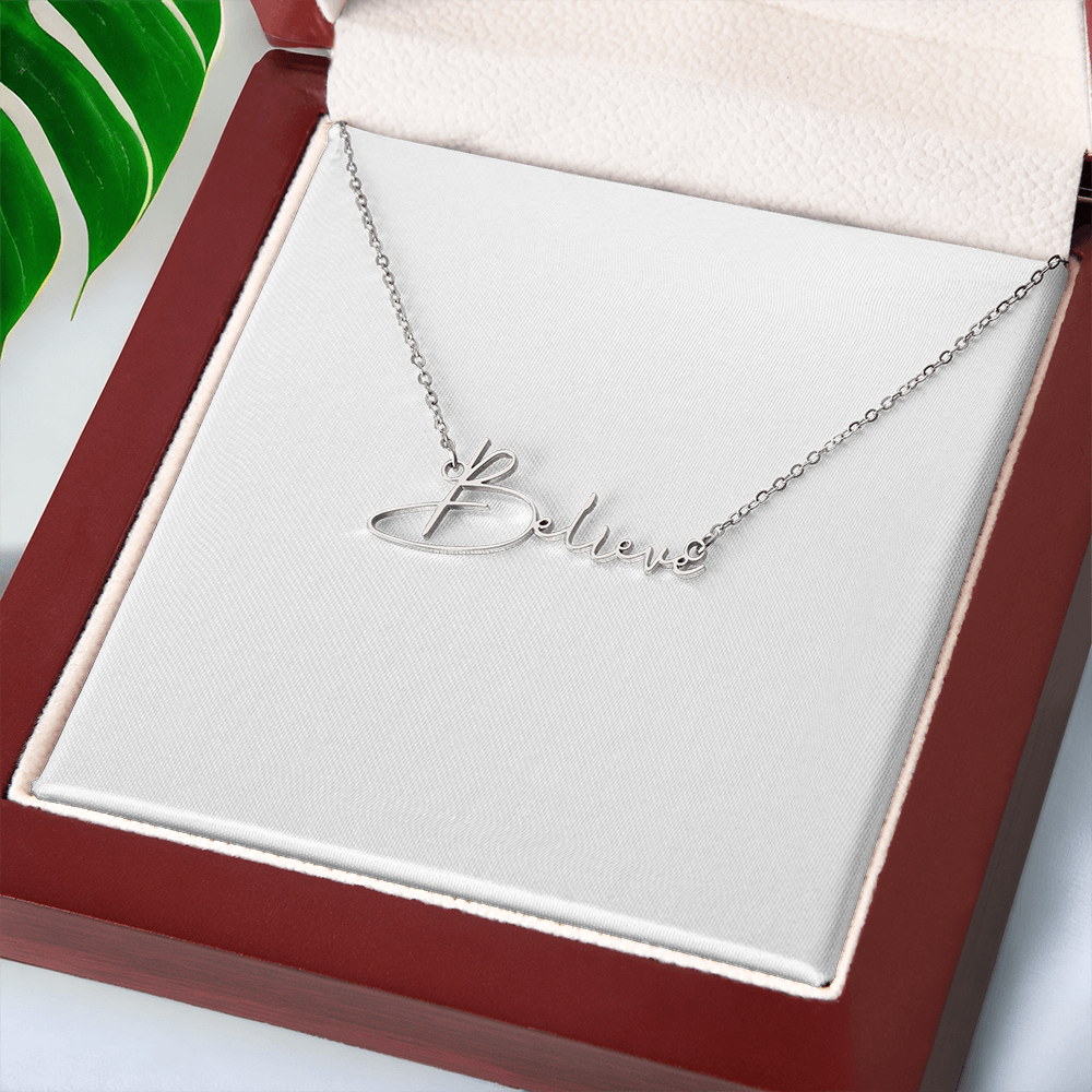 Signature style name necklace