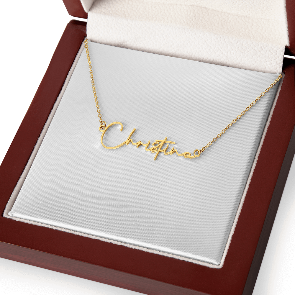 Signature style name necklace