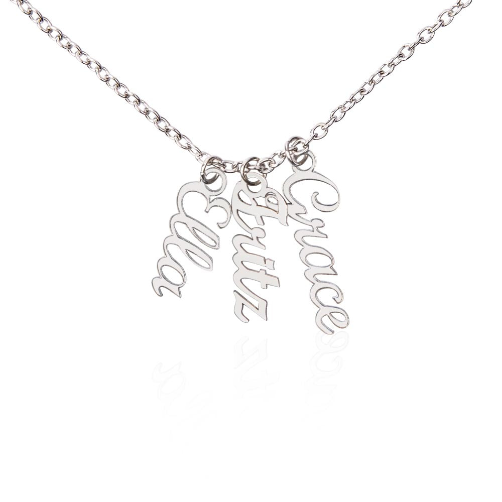 Multiple name necklace