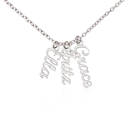 Multiple name necklace