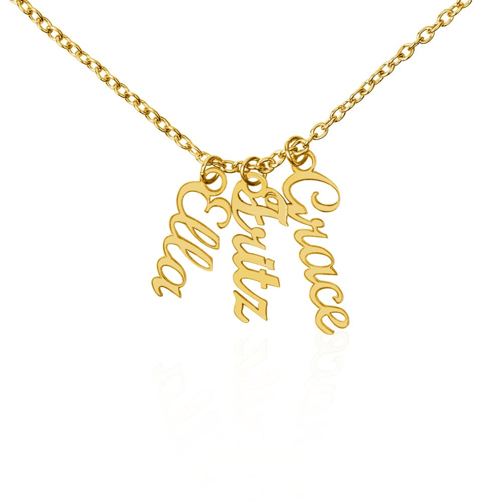 Multiple name necklace