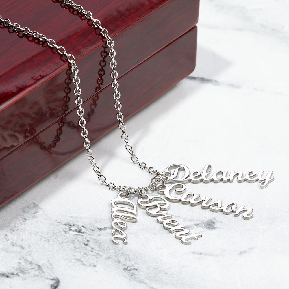 Multiple name necklace