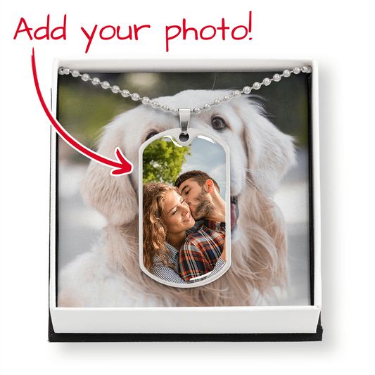 Personalised photo necklace