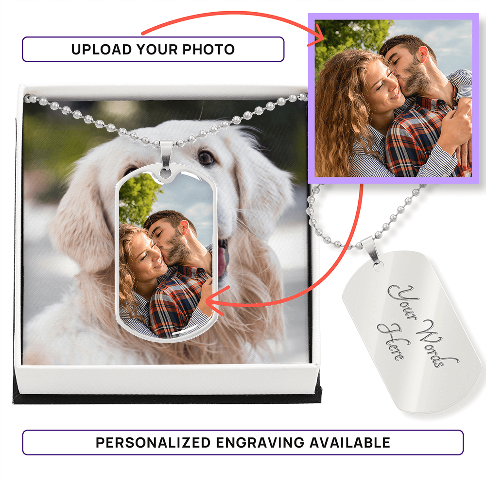 Personalised photo necklace