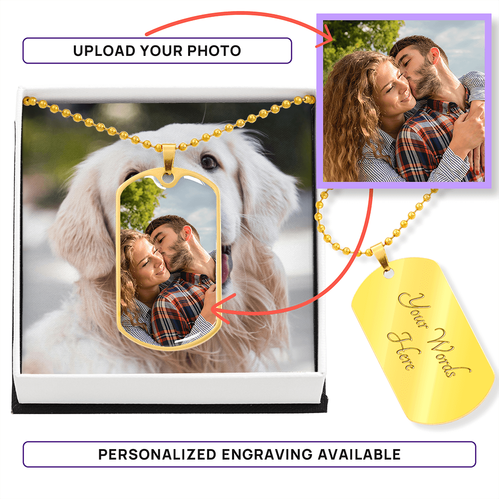 Personalised photo necklace